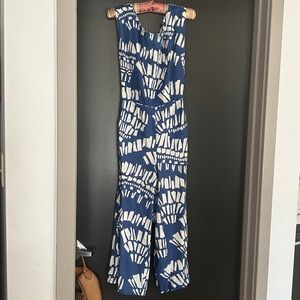 Navy and white jumper